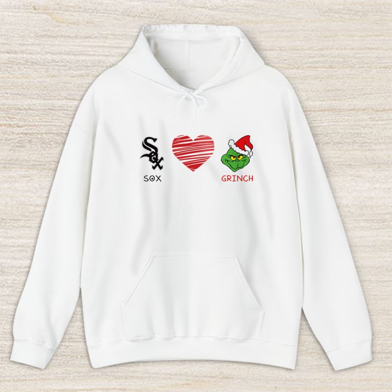 Chicago White Sox Merry Christmas MLB Gift For Fan Cute Grinch Unisex Hoodie TAS21678