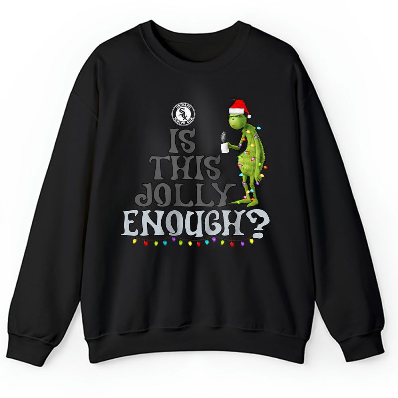 Chicago White Sox Merry Christmas MLB Gift For Fan Cute Grinch Unisex Sweatshirt TAH21359