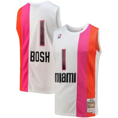 Chris Bosh Miami Heat 2001/02 Hardwood Classics Swingman Jersey - White