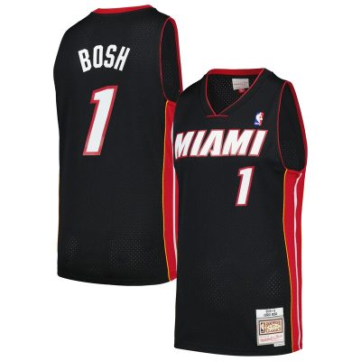 Chris Bosh Miami Heat 2012/13 Hardwood Classics Swingman Jersey - Black