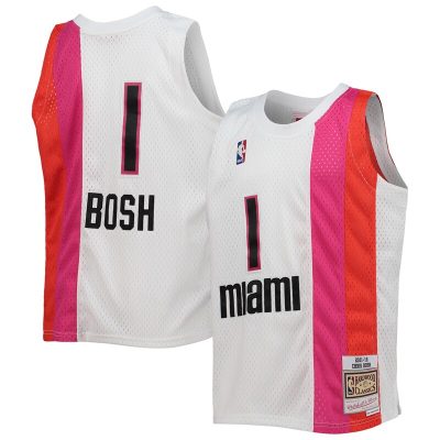 Chris Bosh Miami Heat Youth 2011/12 Hardwood Classics Swingman Jersey - White