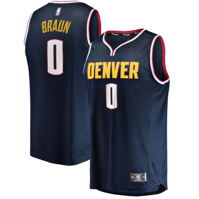 Christian Braun Denver Nuggets 2022 NBA Draft First Round Pick Fast Break Replica Player Jersey - Icon Edition - Navy