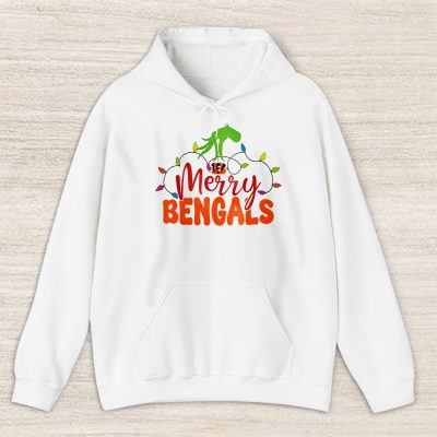 Cincinnati Bengals Merry Christmas NFL Gift For Fan Cute Grinch Unisex Hoodie TAS20404