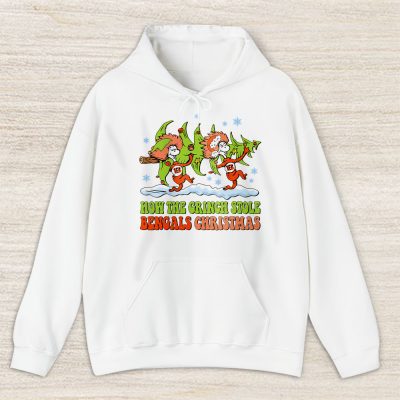 Cincinnati Bengals Merry Christmas NFL Gift For Fan Cute Grinch Unisex Hoodie TAS20406