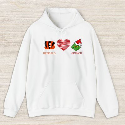 Cincinnati Bengals Merry Christmas NFL Gift For Fan Cute Grinch Unisex Hoodie TAS20408