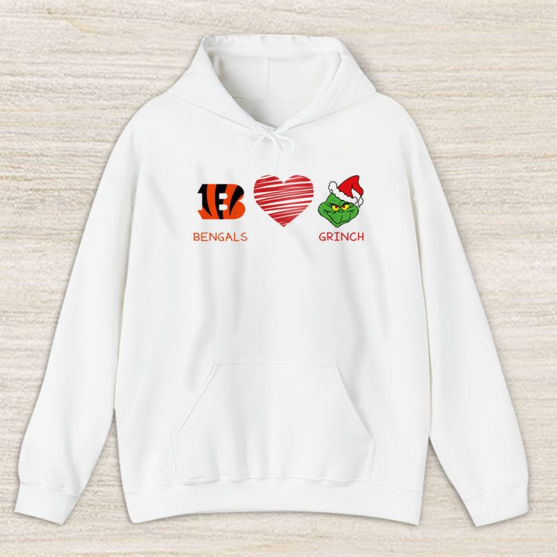 Cincinnati Bengals Merry Christmas NFL Gift For Fan Cute Grinch Unisex Hoodie TAS20408