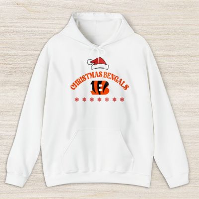 Cincinnati Bengals Merry Christmas NFL Gift For Fan Cute Santa Hohoho Unisex Hoodie TAS20410