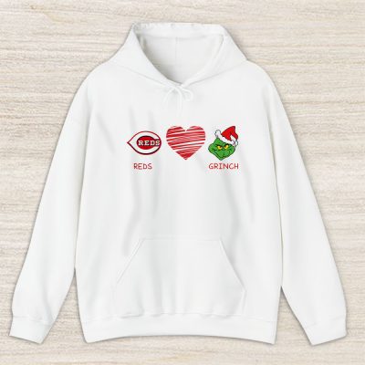 Cincinnati Reds Merry Christmas MLB Gift For Fan Cute Grinch Unisex Hoodie TAS21690