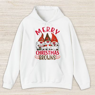 Cleveland Browns Merry Christmas NFL Gift For Fan Christmas Gnomes Unisex Hoodie TAS20429