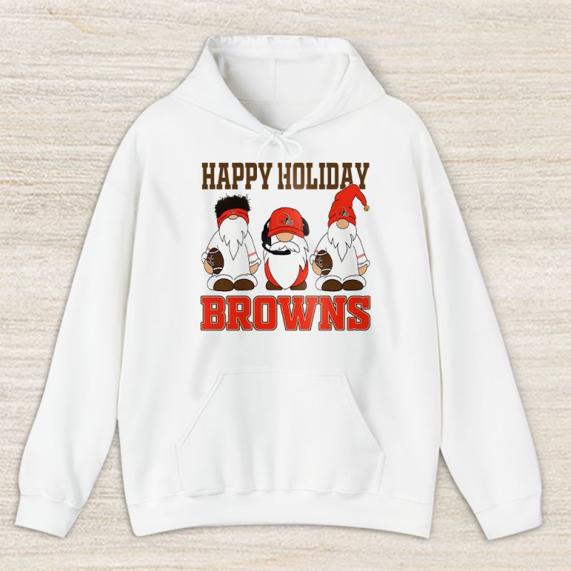 Cleveland Browns Merry Christmas NFL Gift For Fan Christmas Gnomes Unisex Hoodie TAS20435