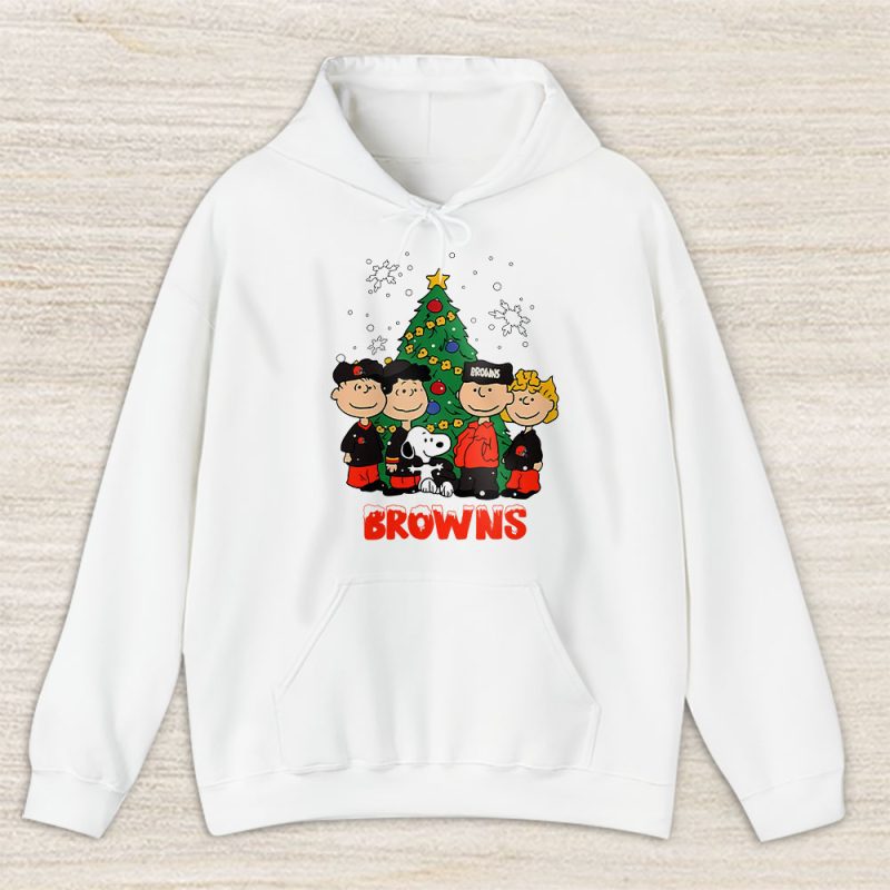 Cleveland Browns Merry Christmas NFL Gift For Fan Christmas Snoopy And Friends Unisex Hoodie TAS20436