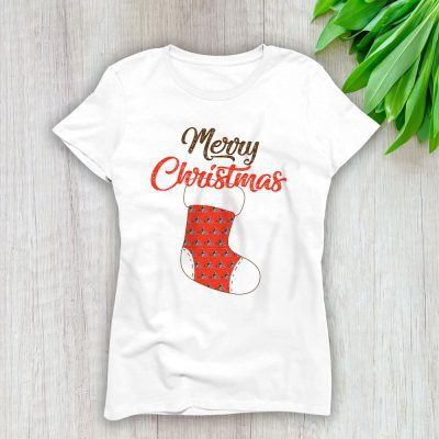 Cleveland Browns Merry Christmas NFL Gift For Fan Christmas Stocking Lady T-Shirt Women Tee LTL20427