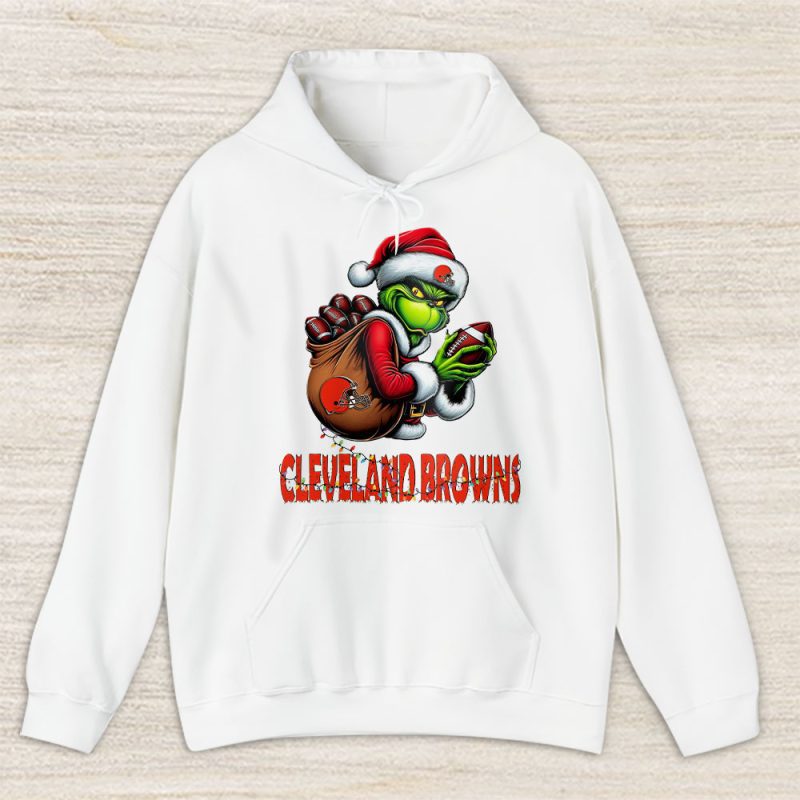 Cleveland Browns Merry Christmas NFL Gift For Fan Cute Grinch Unisex Hoodie TAS20419