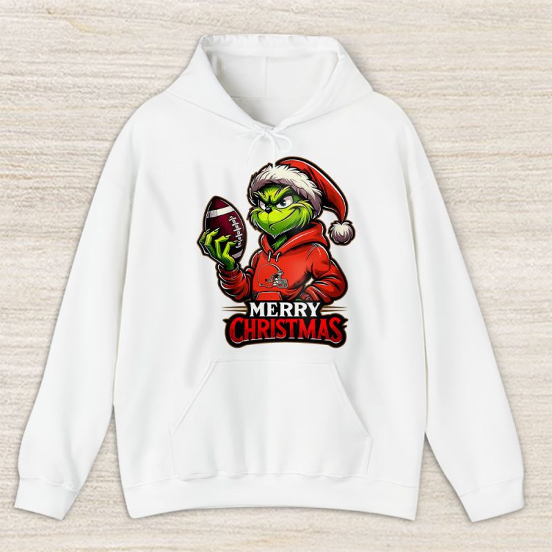 Cleveland Browns Merry Christmas NFL Gift For Fan Cute Grinch Unisex Hoodie TAS20420