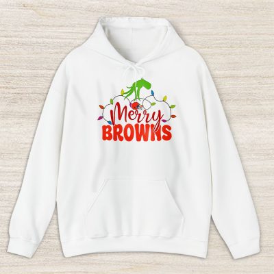 Cleveland Browns Merry Christmas NFL Gift For Fan Cute Grinch Unisex Hoodie TAS20439