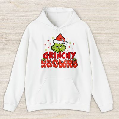 Cleveland Browns Merry Christmas NFL Gift For Fan Cute Grinch Unisex Hoodie TAS20444