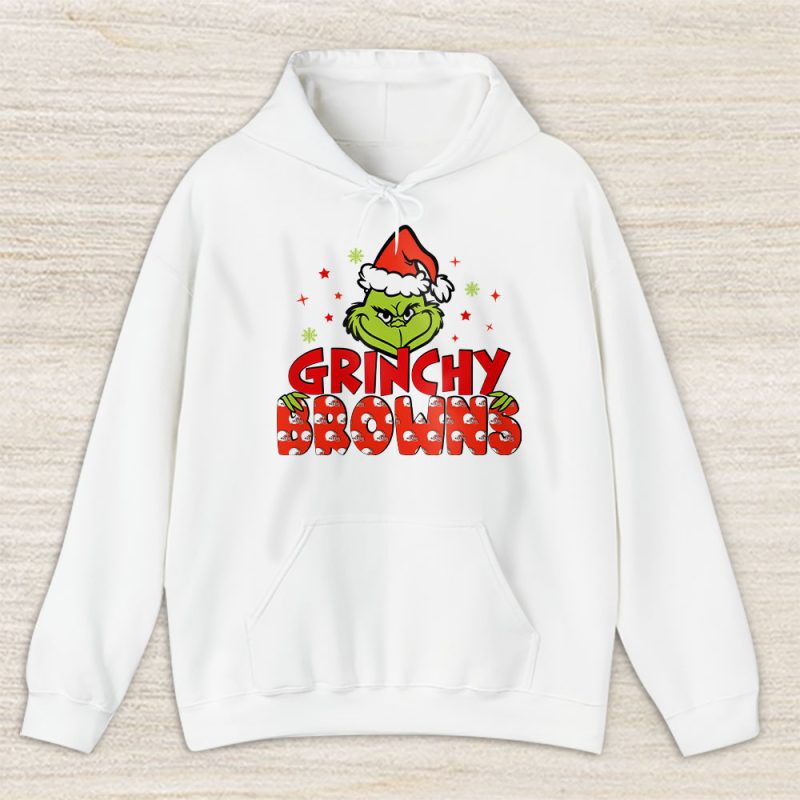 Cleveland Browns Merry Christmas NFL Gift For Fan Cute Grinch Unisex Hoodie TAS20444