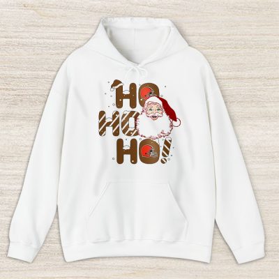 Cleveland Browns Merry Christmas NFL Gift For Fan Cute Santa Hohoho Unisex Hoodie TAS20418