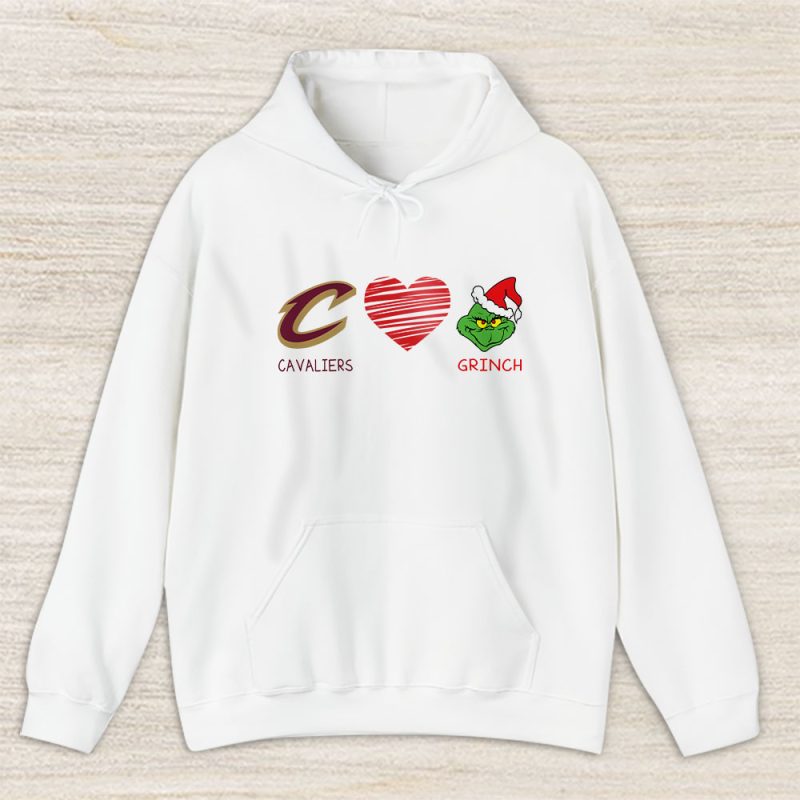 Cleveland Cavaliers Merry Christmas NBA Gift For Fan Cute Grinch Unisex Hoodie TAS21694