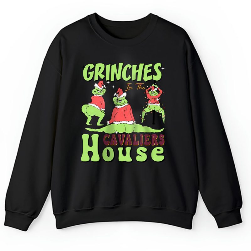 Cleveland Cavaliers Merry Christmas NBA Gift For Fan Cute Grinch Unisex Sweatshirt TAH21693