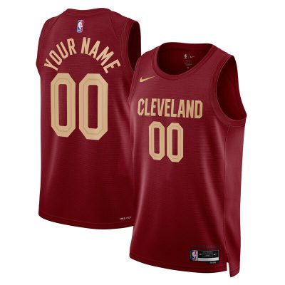 Cleveland Cavaliers Swingman Custom Jersey Burgundy - Icon Edition