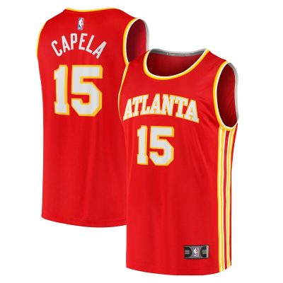 Clint Capela Atlanta Hawks 2021/22 Fast Break Replica Jersey - Icon Edition - Red