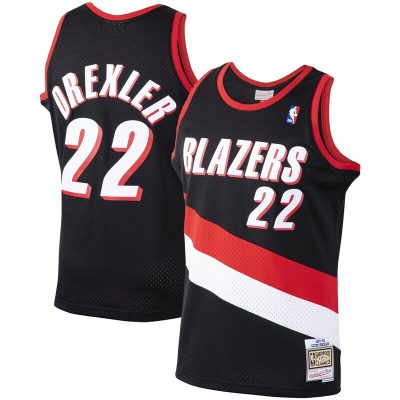 Clyde Drexler Portland Trail Blazers 1991/92 Hardwood Classics Swingman Jersey - Black