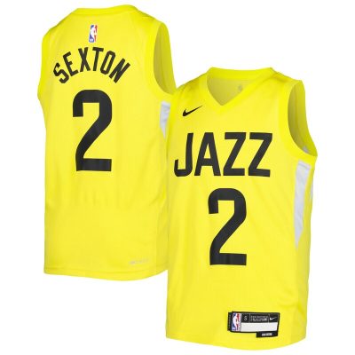 Collin Sexton Utah Jazz Youth Swingman Jersey - Icon Edition - Yellow