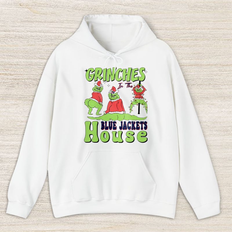 Columbus Blue Jackets Merry Christmas NHL Gift For Fan Cute Grinch Unisex Hoodie TAS21665