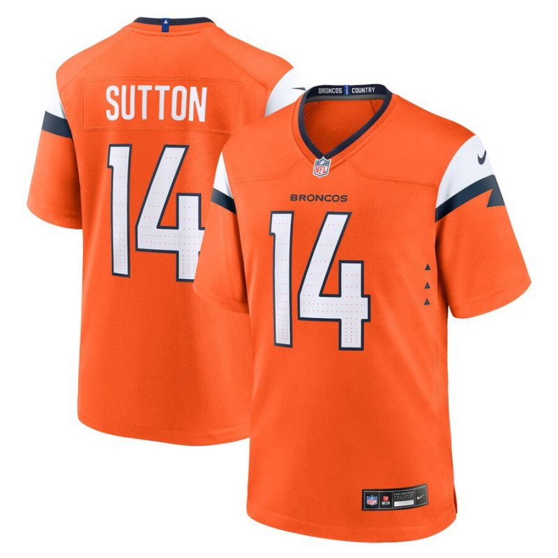 Courtland Sutton Denver Broncos Game Jersey - Orange