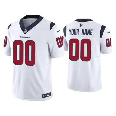 Custom Houston Texans White Vapor F.U.S.E. Limited Jersey
