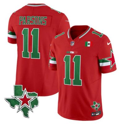 Dallas Cowboys #11 Micah Parsons Red 2024 F.U.S.E. Mexico Vapor Untouchable Limited Stitched Jersey