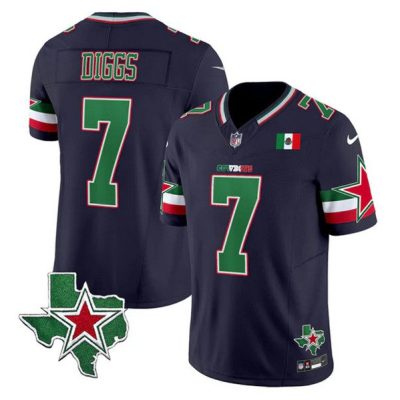 Dallas Cowboys #7 Trevon Diggs Navy 2024 F.U.S.E. Mexico Vapor Untouchable Limited Stitched Jersey