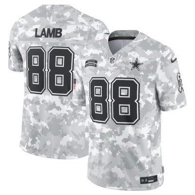 Dallas Cowboys #88 CeeDee Lamb Arctic Camo 2024 F.U.S.E. Salute to Service Limited Football Stitched Jersey