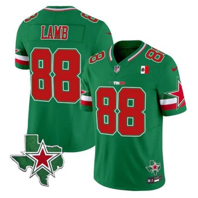 Dallas Cowboys #88 CeeDee Lamb Green 2024 F.U.S.E. Mexico Vapor Untouchable Limited Stitched Jersey