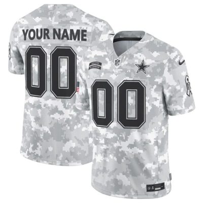 Dallas Cowboys Active Player Custom 2024 F.U.S.E Arctic Camo Salute to Service Limited Football Stitched Jersey