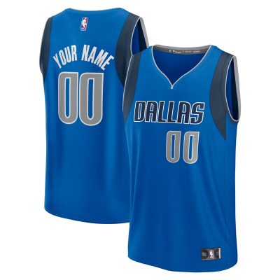 Dallas Mavericks Custom Fast Break Jersey - Icon Edition - Blue