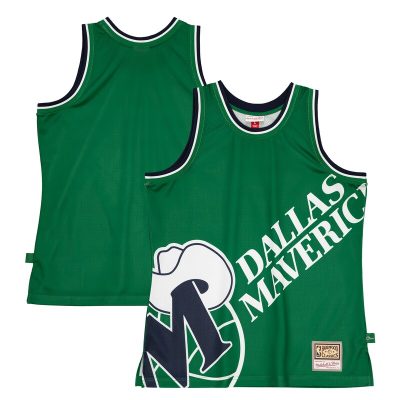 Dallas Mavericks Hardwood Classics Blown Out Fashion Jersey - Green