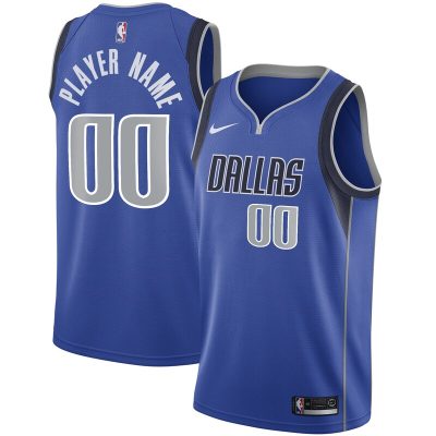 Dallas Mavericks Swingman Custom Jersey Blue - Icon Edition