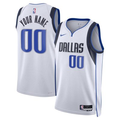 Dallas Mavericks Swingman Custom Jersey White - Association Edition