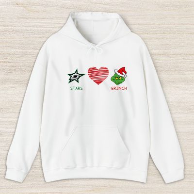 Dallas Stars Merry Christmas NHL Gift For Fan Cute Grinch Unisex Hoodie TAS21714