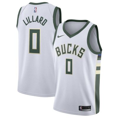 Damian Lillard Milwaukee Bucks Swingman Player Jersey - Association Edition - White