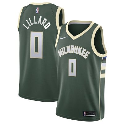 Damian Lillard Milwaukee Bucks Swingman Player Jersey - Icon Edition - Hunter Green