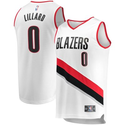 Damian Lillard Portland Trail Blazers Fast Break Replica Jersey - Association Edition - White