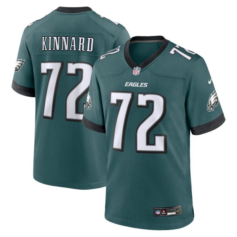 Darian Kinnard Philadelphia Eagles Team Game Jersey - Midnight Green