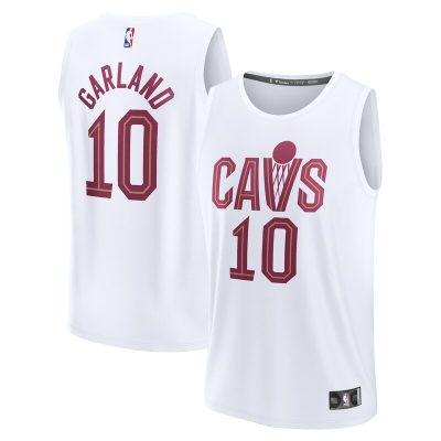 Darius Garland Cleveland Cavaliers Fast Break Replica Player Jersey - Association Edition - White