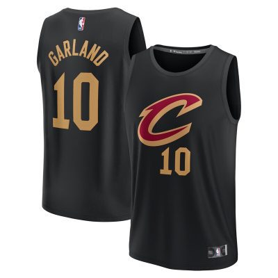 Darius Garland Cleveland Cavaliers Youth Fast Break Replica Player Jersey - Statement Edition - Black