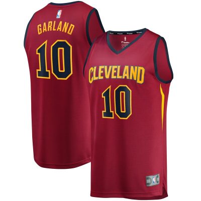 Darius Garland Cleveland Cavaliers Youth Replica Fast Break Jersey Wine - Icon Edition