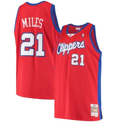 Darius Miles LA Clippers Hardwood Classics Swingman Jersey - Red