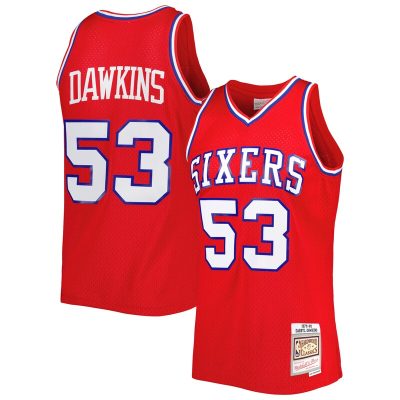 Darryl Dawkins Philadelphia 76ers Hardwood Classics 1979/80 Swingman Jersey - Red